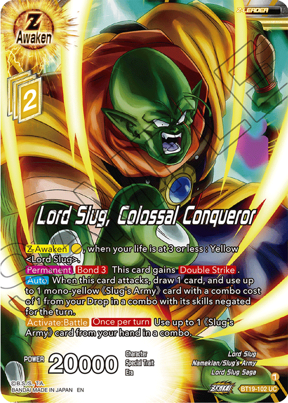 Lord Slug, Colossal Conqueror - BT19-102 - Uncommon available at 401 Games Canada