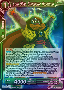 Lord Slug, Conqueror Restored - BT12-061 - Rare (FOIL) available at 401 Games Canada