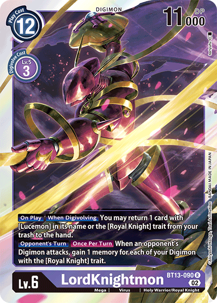 LordKnightmon - BT13-090 - Rare available at 401 Games Canada