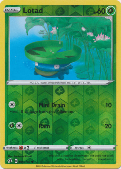 Lotad - 007/192 - Common - Reverse Holo available at 401 Games Canada