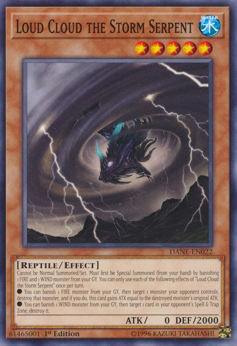 Loud Cloud the Storm Serpent - DANE-EN022 - Common - 1st Edition available at 401 Games Canada