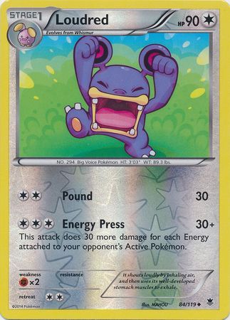 Loudred - 84/119 - Uncommon - Reverse Holo available at 401 Games Canada