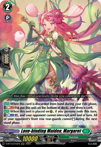 Love-binding Maiden, Margaret - D-BT10/015 - Triple Rare available at 401 Games Canada