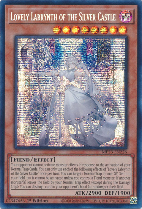 Lovely Labrynth of the Silver Castle - MP23-EN226 - Prismatic Secret Rare - 1st Edition available at 401 Games Canada