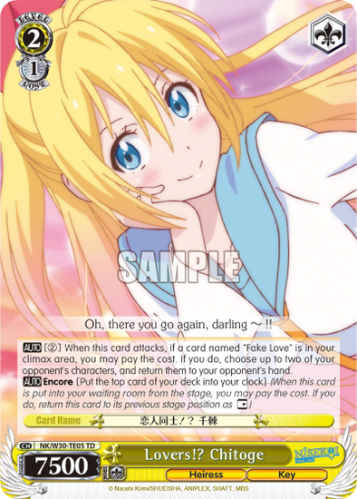 Lovers!? Chitoge - NK/W30-TE005 - Trial Deck available at 401 Games Canada