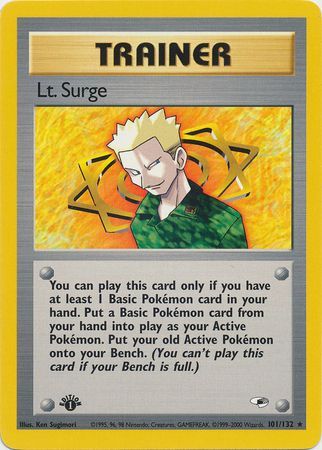 Lt. Surge - 101/132 - Rare - 1st Edition available at 401 Games Canada