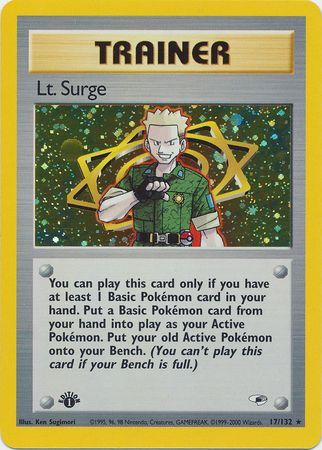 Lt. Surge - 17/132 - Holo - 1st Edition available at 401 Games Canada