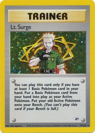 Lt. Surge - 17/132 - Holo - Unlimited available at 401 Games Canada