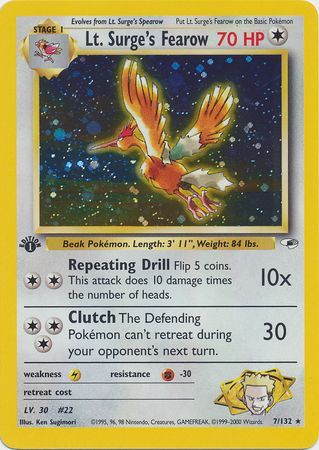 Lt. Surge's Fearow - 7/132 - Holo - 1st Edition available at 401 Games Canada