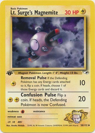 Lt. Surge's Magnemite - 50/132 - Uncommon - 1st Edition available at 401 Games Canada