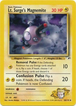 Lt. Surge's Magnemite - 50/132 - Uncommon - Unlimited available at 401 Games Canada