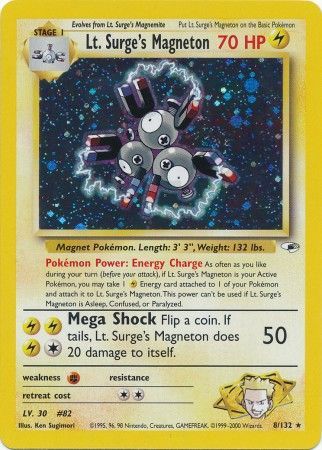 Lt. Surge's Magneton - 8/132 - Holo - Unlimited available at 401 Games Canada