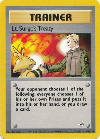 Lt. Surge's Treaty - 112/132 - Uncommon - Unlimited available at 401 Games Canada