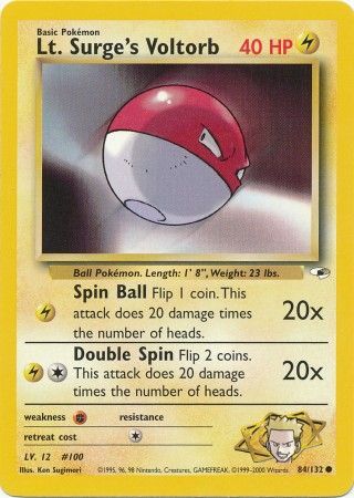 Lt. Surge's Voltorb - 84/132 - Common - Unlimited available at 401 Games Canada