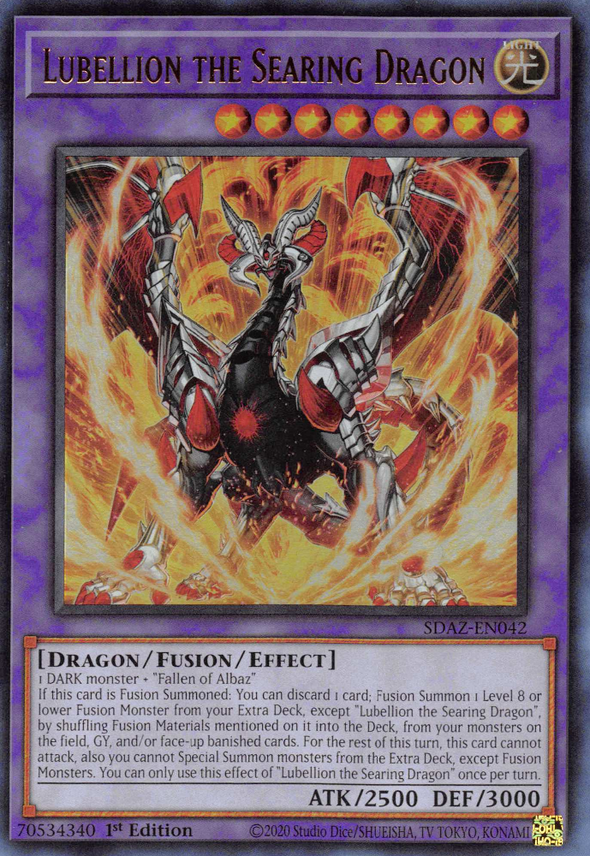 Lubellion the Searing Dragon - SDAZ-EN042 - Ultra Rare - 1st Edition available at 401 Games Canada