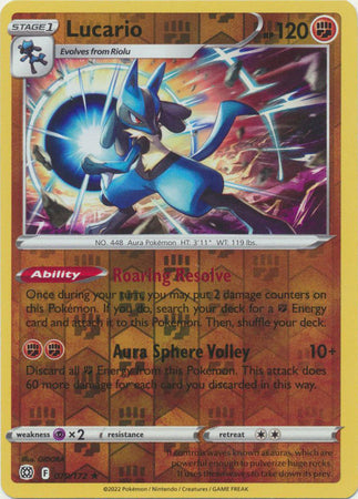 Lucario - 079/172 - Holo Rare - Reverse Holo available at 401 Games Canada