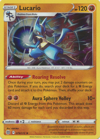 Lucario - 079/172 - Holo Rare available at 401 Games Canada