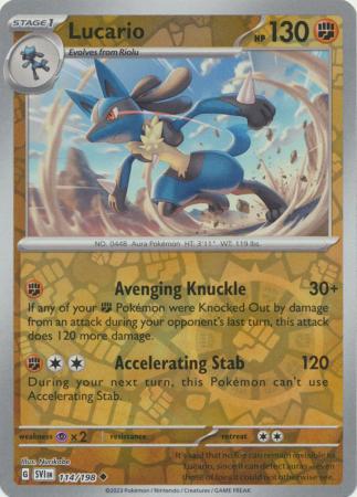 Lucario - 114/198 - Uncommon - Reverse Holo available at 401 Games Canada