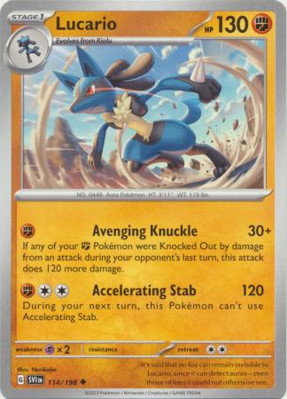 Lucario - 114/198 - Uncommon available at 401 Games Canada