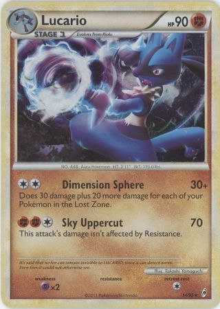 Lucario - 14/95 - Holo Rare available at 401 Games Canada