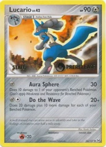 Lucario - 53/127 - (Staff) Pre-Release Promo