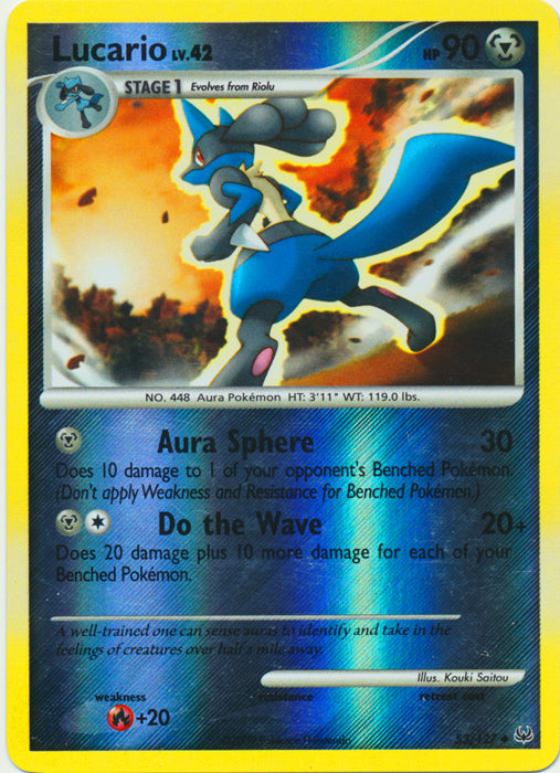 Lucario - 53/127 - Uncommon - Reverse Holo available at 401 Games Canada