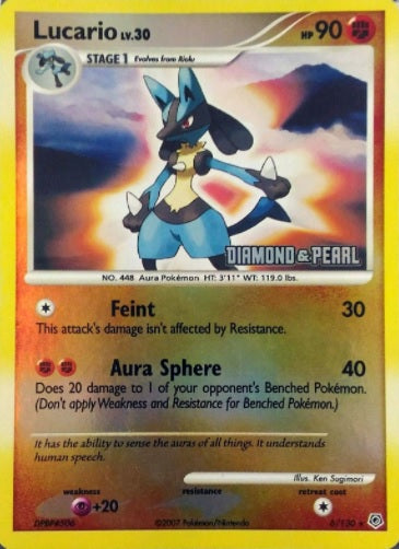 Lucario - 6/130 - Reverse Holo BK Promo available at 401 Games Canada