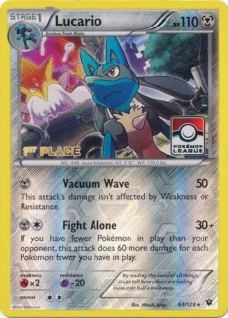 Lucario - 63/124 - League Promo (1st Place) available at 401 Games Canada