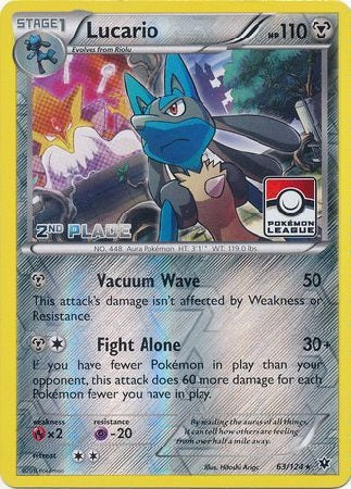Lucario - 63/124 - League Promo (2nd Place) available at 401 Games Canada