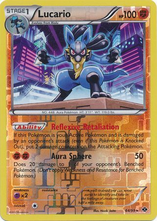 Lucario - 64/99 - Holo Rare - Reverse Holo available at 401 Games Canada