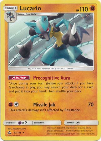 Lucario - 67/156 - Rare - Theme Deck Exclusive available at 401 Games Canada