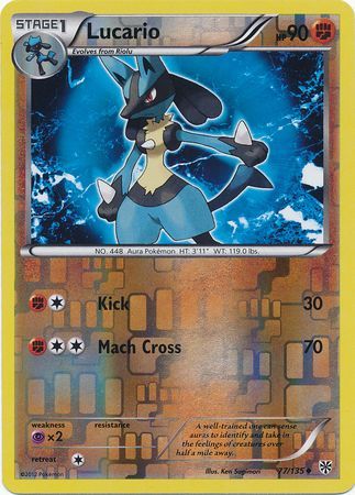 Lucario - 77/135 - Uncommon - Reverse Holo available at 401 Games Canada