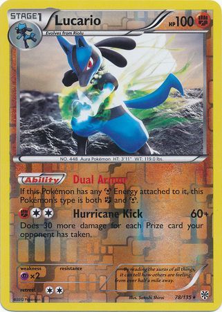 Lucario - 78/135 - Holo Rare - Reverse Holo available at 401 Games Canada