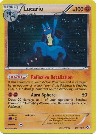 Lucario - 80/113 - Holo Rare available at 401 Games Canada