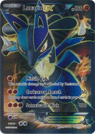 Lucario EX - 107/111 - Full Art Ultra Rare available at 401 Games Canada