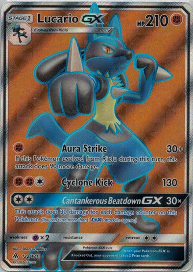 Lucario GX - 122/131 - Full Art Ultra Rare available at 401 Games Canada