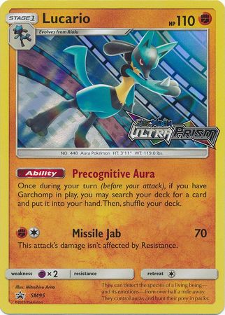 Lucario - SM95 - Pre-Release Promo available at 401 Games Canada