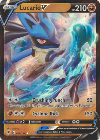 Lucario V - 078/189 - Ultra Rare available at 401 Games Canada