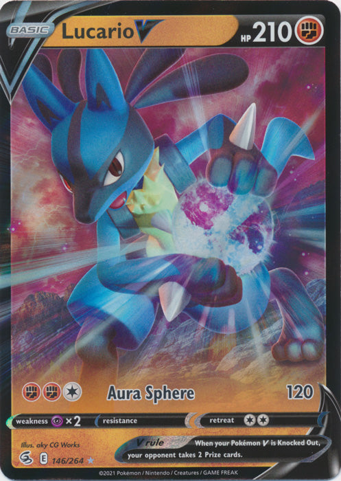 Lucario V - 146/264 - Ultra Rare available at 401 Games Canada