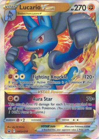 Lucario VSTAR - SWSH214 - Ultra Rare Promo available at 401 Games Canada