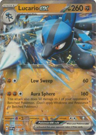 Lucario ex - SVP017 - Promo available at 401 Games Canada