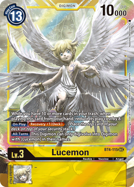 Lucemon (Alternate Art) - BT4-115 - Secret Rare available at 401 Games Canada