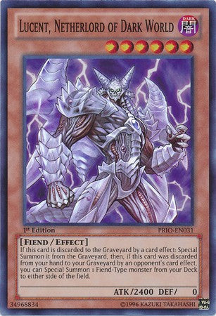 Lucent, Netherlord of Dark World - PRIO-EN031 - Super Rare - 1st Edition available at 401 Games Canada