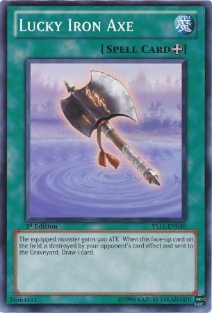 Lucky Iron Axe - YS11-EN030 - Common - 1st Edition available at 401 Games Canada