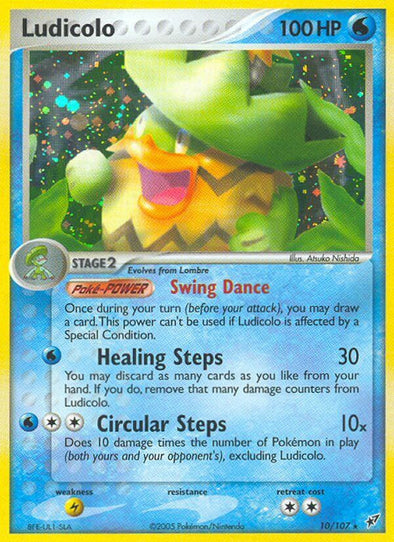 Ludicolo - 10/107 - Holo Rare available at 401 Games Canada