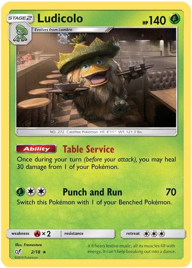 Ludicolo - 2/18 - Holo Rare available at 401 Games Canada