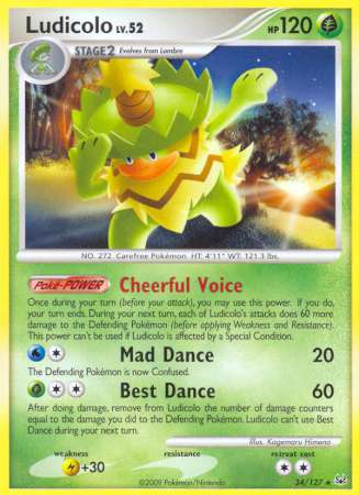 Ludicolo - 34/127 - Rare available at 401 Games Canada