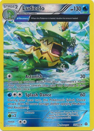 Ludicolo - 37/160 - Rare - Reverse Holo available at 401 Games Canada