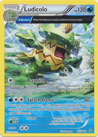 Ludicolo - 37/160 - Rare available at 401 Games Canada