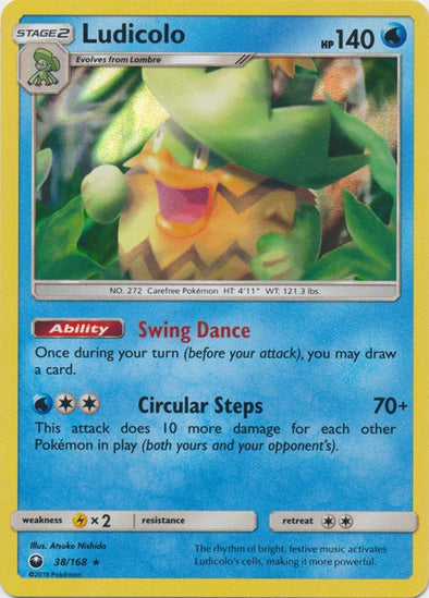 Ludicolo - 38/168 - Holo Rare available at 401 Games Canada